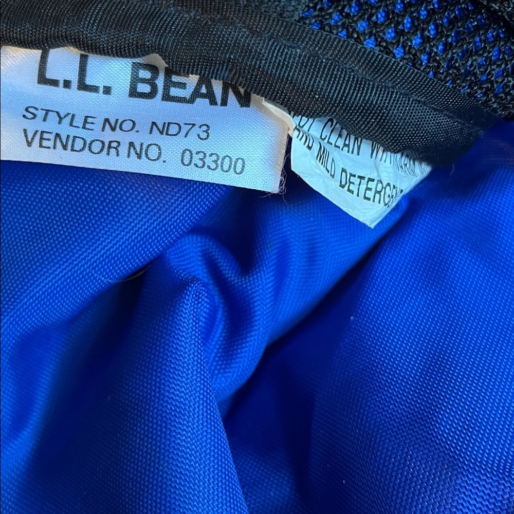 Vintage LL Bean traveler adventure travel wide Duffel Bag Breeders Cup Red Black - Picture 10 of 11